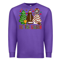Purple tis' the season american football christmas cakes bbs Premium Sweatshirt - BundleAndBundleShop