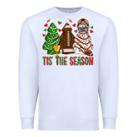 White tis' the season american football christmas cakes bbs Premium Sweatshirt - BundleAndBundleShop