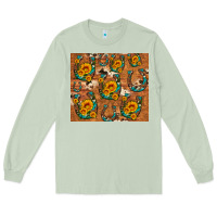 Matcha sunflower turquoise leopard cowhide horseshoe Long Sleeve Tee - Artiststas