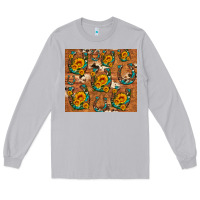 Moon Dust sunflower turquoise leopard cowhide horseshoe Long Sleeve Tee - Artiststas