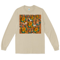 Mushroom sunflower turquoise leopard cowhide horseshoe Long Sleeve Tee - Artiststas