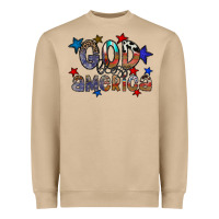 Mushroom god bless america Heavyweight Sweatshirt - CowhideDigitalArt