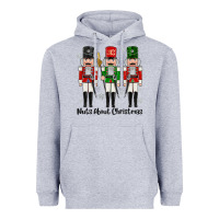 Heather Grey Nuts About Christmas Heavyweight Hoodie - MaliasSmallBusiness