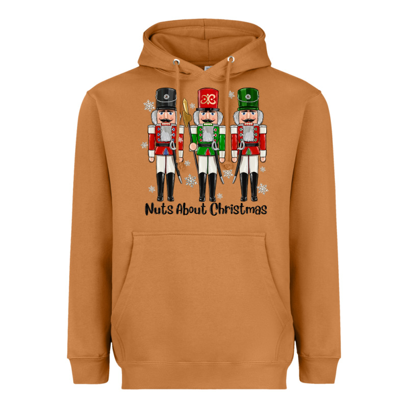 Nuts About Christmas Heavyweight Hoodie by MaliasSmallBusiness | Teevron