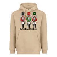 Mushroom Nuts About Christmas Heavyweight Hoodie - MaliasSmallBusiness