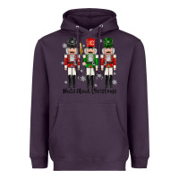Plum Nuts About Christmas Heavyweight Hoodie - MaliasSmallBusiness