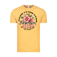 Vintage Mustard there was jesus Vintage Tee - JahusDesignShop