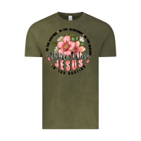 Vintage Olive there was jesus Vintage Tee - JahusDesignShop