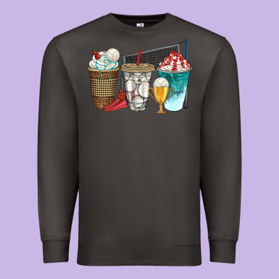 Western Volleyball Coffee Cups Bbs Premium Sweatshirt Designed By Bundleandbundleshop