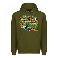 Army Green Guerrero Map Premium Hoodie - RanaPortraitStore