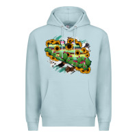 Blue Mist Guerrero Map Premium Hoodie - RanaPortraitStore