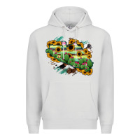 Dove Grey Guerrero Map Premium Hoodie - RanaPortraitStore