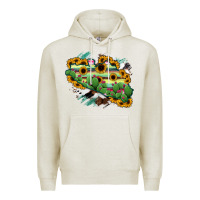 Oatmeal Heather Guerrero Map Premium Hoodie - RanaPortraitStore