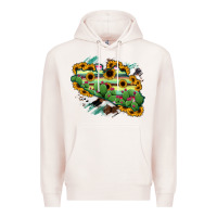 Pale Pink Guerrero Map Premium Hoodie - RanaPortraitStore