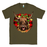 Army Green highland cow  christmas Classic Tee - JahusDesignShop