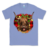 Colony Blue highland cow  christmas Classic Tee - JahusDesignShop