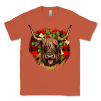 Copper highland cow  christmas Classic Tee - JahusDesignShop