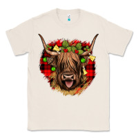 Natural highland cow  christmas Classic Tee - JahusDesignShop