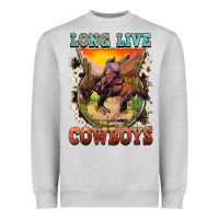 Heather Grey long live cowboys Heavyweight Sweatshirt - FaDigitalArtStudio