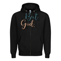 Black but god Zipper Hoodie - MaliasSmallBusiness