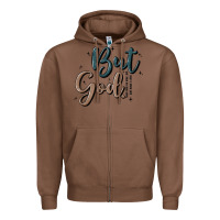 Chestnut but god Zipper Hoodie - MaliasSmallBusiness