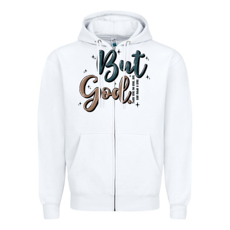 But God Zipper Hoodie by MaliasSmallBusiness | Teevron