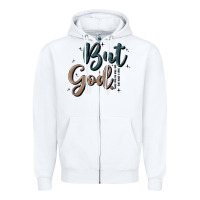 White but god Zipper Hoodie - MaliasSmallBusiness