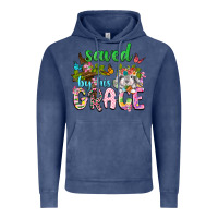 Vintage Denim Saved by his grace Vintage Hoodie - Neo Western