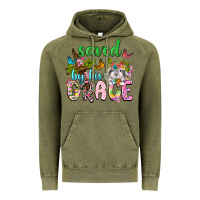 Vintage Olive Saved by his grace Vintage Hoodie - Neo Western
