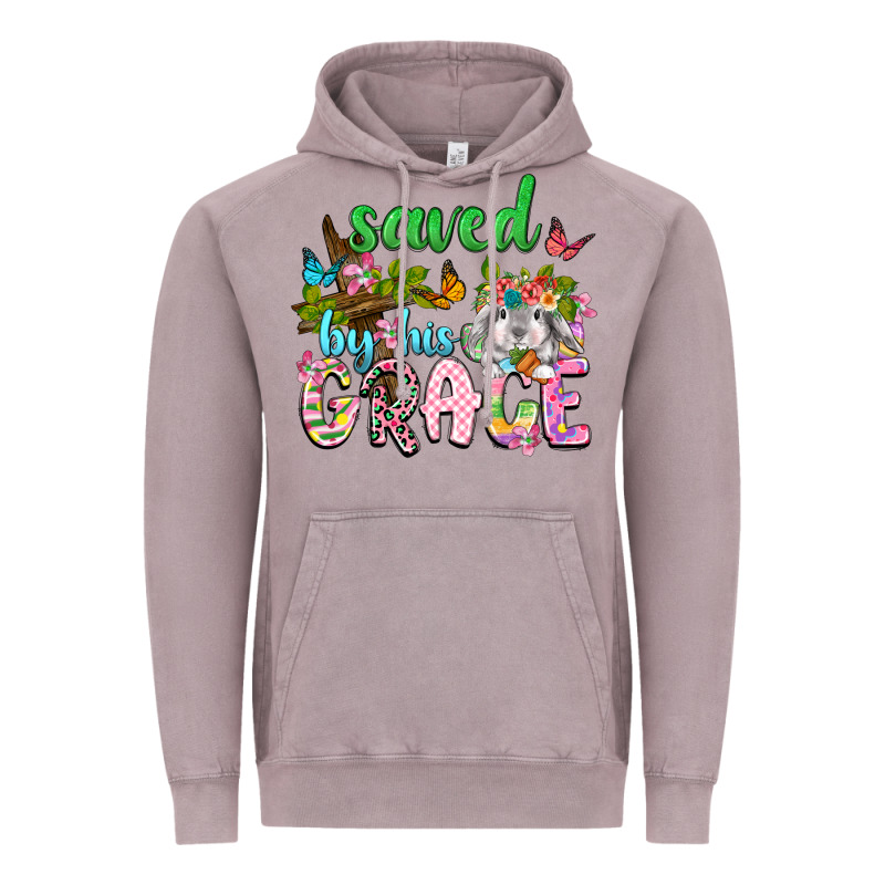 Saved By His Grace Vintage Hoodie by Neo Western | Teevron