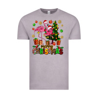 Vintage Zinc flamingo merry christmas Vintage Tee - AdoDesignShop