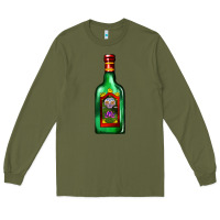 Army Green tequila bottle Long Sleeve Tee - AdoDesignShop
