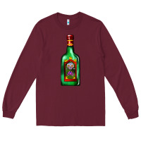 Burgundy tequila bottle Long Sleeve Tee - AdoDesignShop