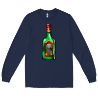 Navy tequila bottle Long Sleeve Tee - AdoDesignShop