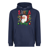 Navy Santa baby Christmas Heavyweight Hoodie - NancyCooperArtShop