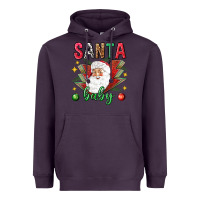 Plum Santa baby Christmas Heavyweight Hoodie - NancyCooperArtShop