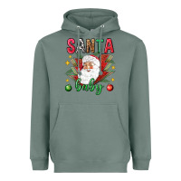 Sage Santa baby Christmas Heavyweight Hoodie - NancyCooperArtShop