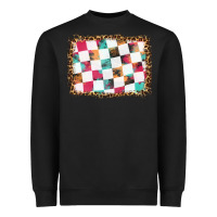 Black race background with leopard frame Heavyweight Sweatshirt - HRA Design Shop