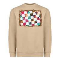 Mushroom race background with leopard frame Heavyweight Sweatshirt - HRA Design Shop