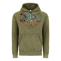 Vintage Olive love my tribe Vintage Hoodie - SublimationCraftShop