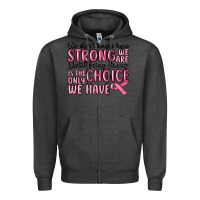 Charcoal Heather breast cancer malia Zipper Hoodie - MaliasSmallBusiness
