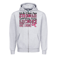 Heather Grey breast cancer malia Zipper Hoodie - MaliasSmallBusiness