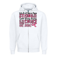 White breast cancer malia Zipper Hoodie - MaliasSmallBusiness