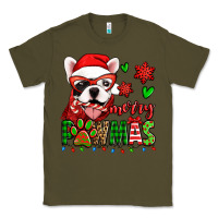 Army Green merry pawmas christmas french bulldog Classic Tee - Jasminsmagicworld