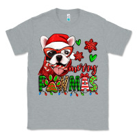 Heather Grey merry pawmas christmas french bulldog Classic Tee - Jasminsmagicworld