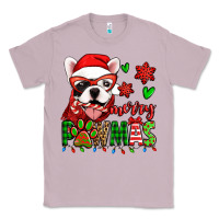 Lilac merry pawmas christmas french bulldog Classic Tee - Jasminsmagicworld