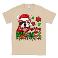 Merry Pawmas Christmas French Bulldog Classic Tee | Teevron