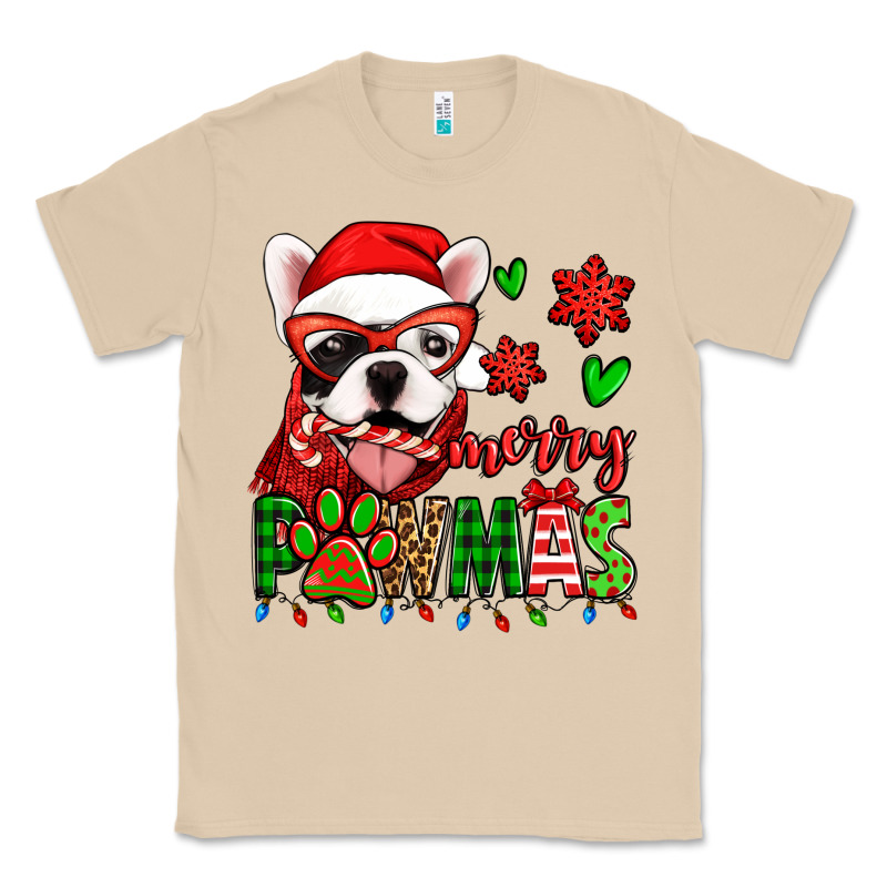 Merry Pawmas Christmas French Bulldog Classic Tee by Jasminsmagicworld | Teevron