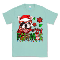 Seafoam merry pawmas christmas french bulldog Classic Tee - Jasminsmagicworld