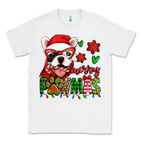 White merry pawmas christmas french bulldog Classic Tee - Jasminsmagicworld